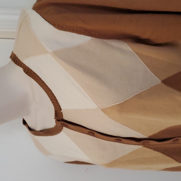 APT 9 Grandpa style argyle cardigan - Picture 3 of 6